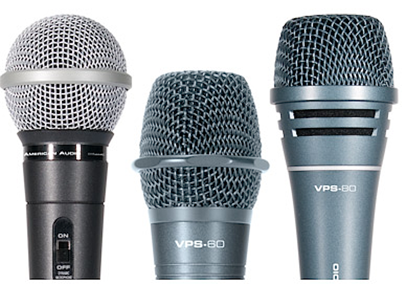 The entry level mic VPS-20, the VPS-60 and the top of the range mic, the VPS-80.