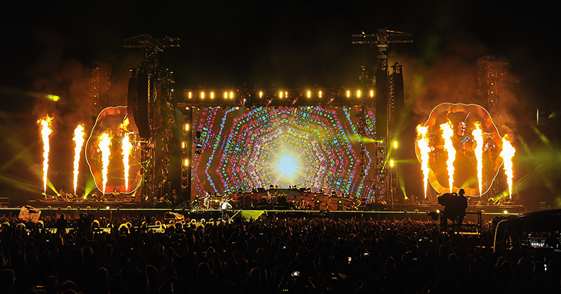 Coldplay tour photo by Steve Jennings