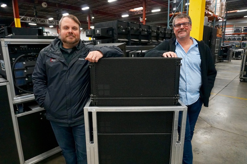 Morris CEO Danny Rosenbalm and President David Haskell at Morris warehouse in Nashville.