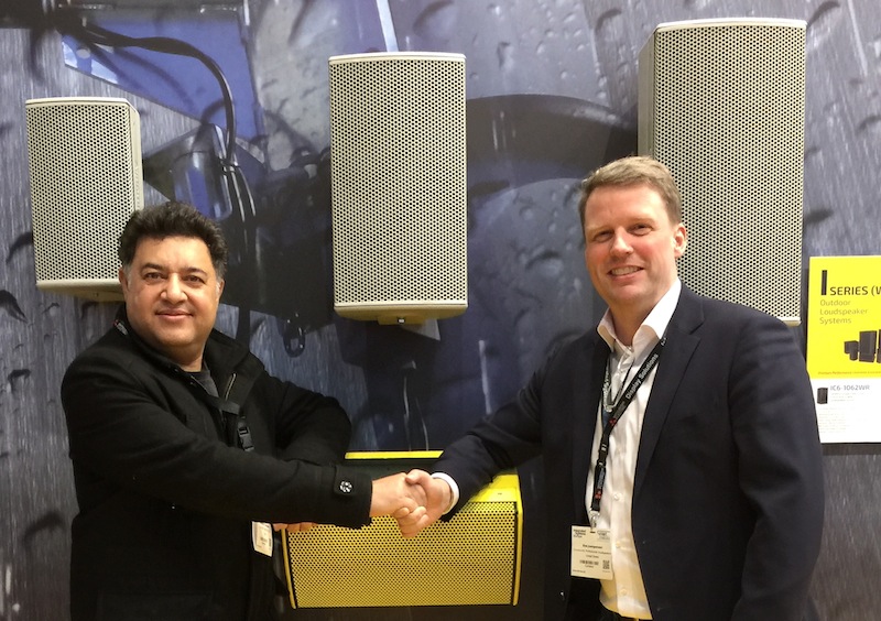 Siddharth “Sunny” Chhibber of Acoustic Arts, and Community’s APAC Sales Manager, Kim Muurholm Juergensen.