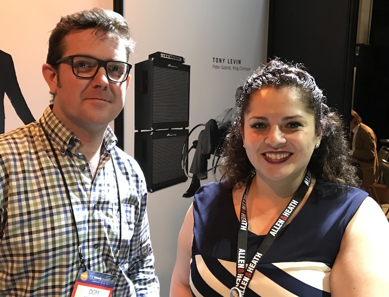 Dom Harter, Managing Director Martin Audio; Berenice Gutierrez, Director Pro Active LATAM.