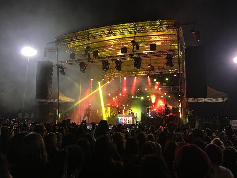 Spellcaster Productions supported the Andy Grammer/Gavin DeGraw show at Montclair University's Yogi Berra Stadium. Photo courtesy Steven Zang