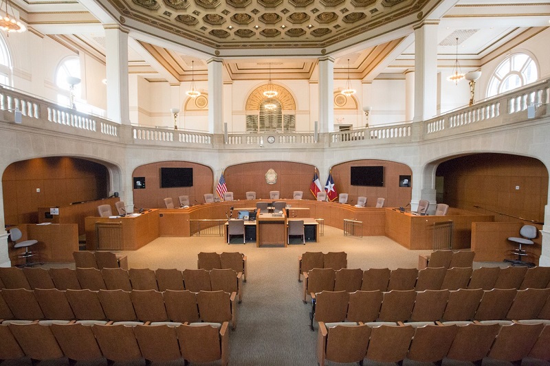 Interior of San Antonio's City Council Building