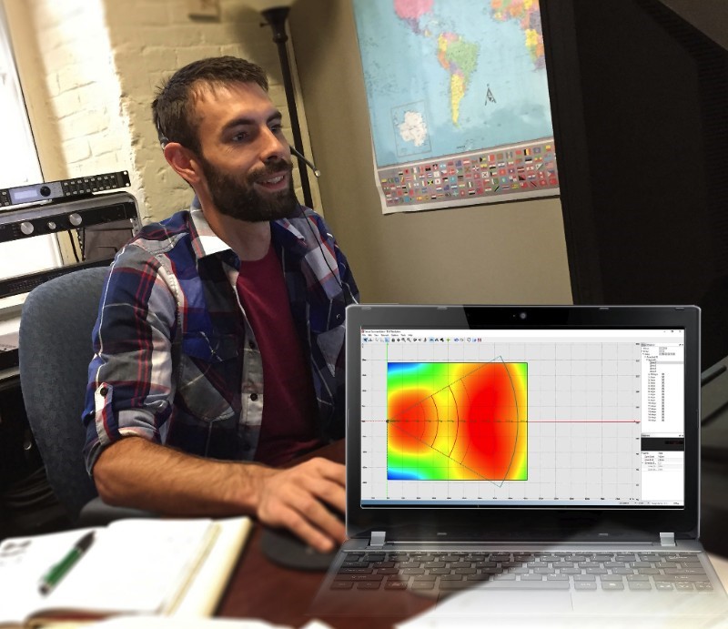 EAW Applications Specialist Brian DeFabio utilizes Resolution software to design an Adaptive system to meet the applications requirements.