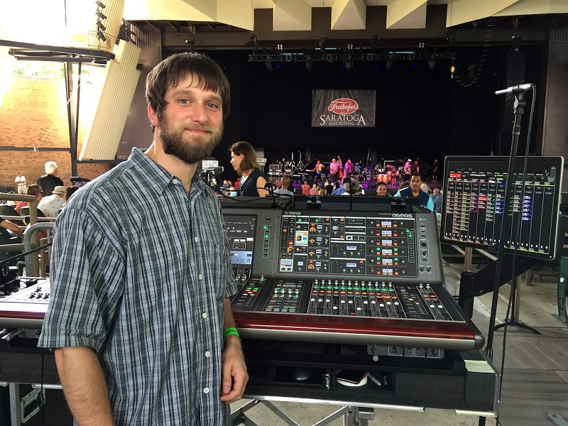 David Rosenspire, FOH engineer for Jazz 100 featuring Danilo Perez, used a Yamaha PM10 console.