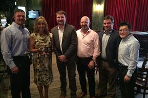 Tim Penny, Whitlock Group; Chris Schyvinck, Shure Inc.; John Bailey, Whitlock Group; Peter James, Shure Inc.; Jim Schanz, Shure Inc.; Andy Wan, Shure Inc.