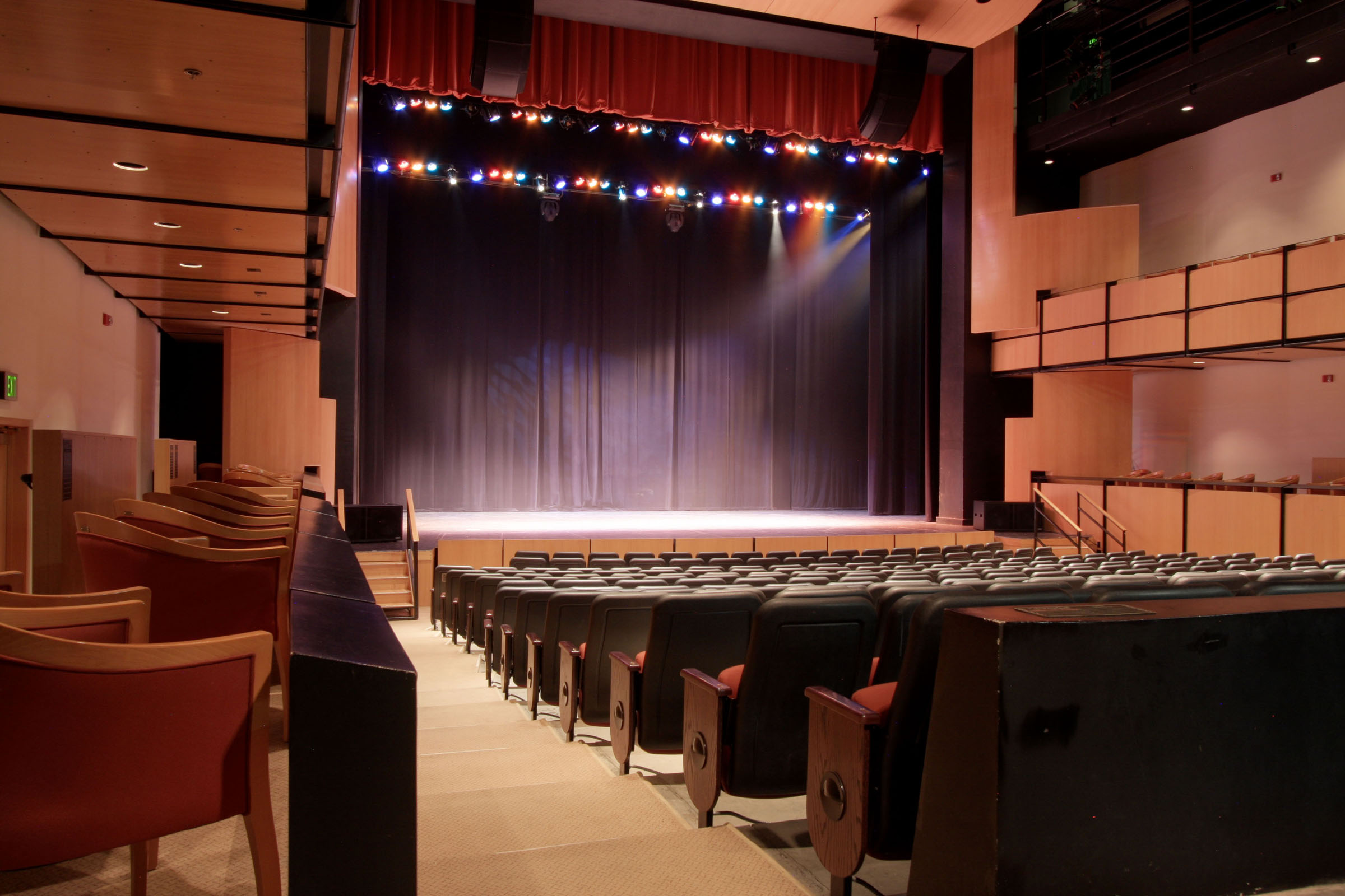 The interior of Spencer Theater in Alto, NM, featuring a RoomMatch® loudspeaker system from Bose Professional.