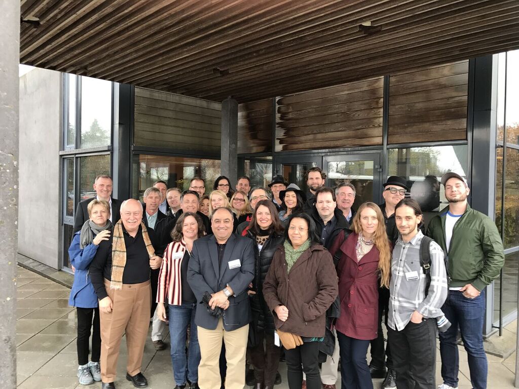 Dynaudio's inaugural ambassador group at its HQ in Denmark