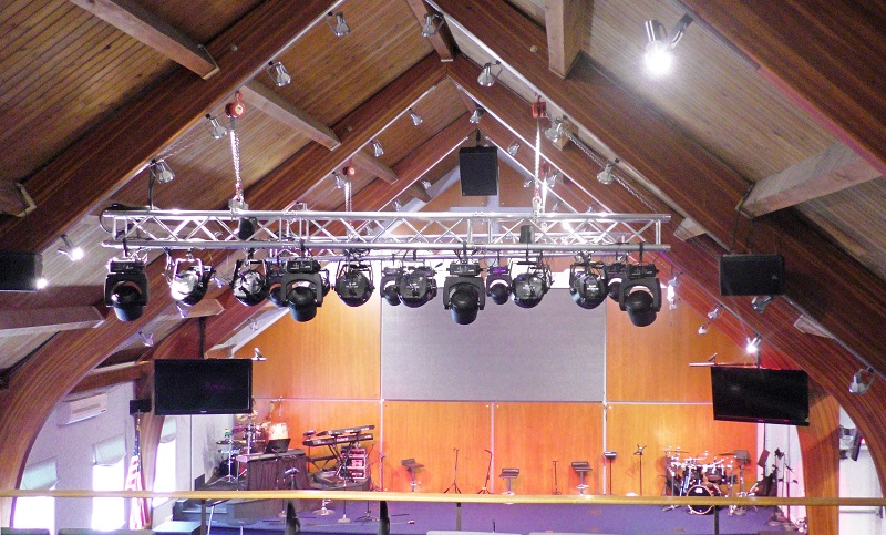 The sanctuary at Bellerose Assembly of God.