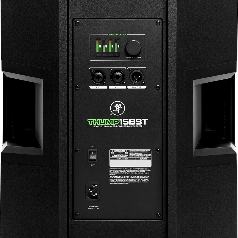 Thump 15BST Rear Panel