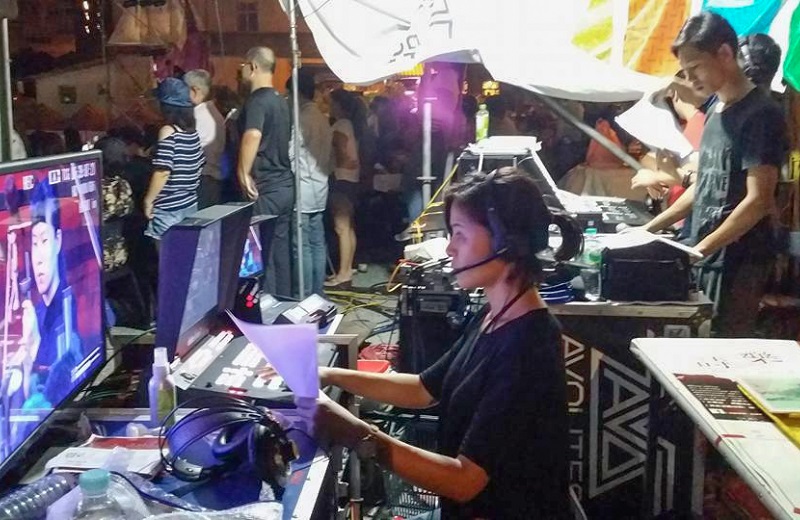 dLive at FOH during the festival.