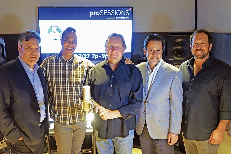 Pictured L-R: Joe Taupier (President, Westlake Pro), Darryl Phinnessee (GRAMMY®-winning vocalist), Ed Cherney (EMMY® and multi-GRAMMY-winning engineer/producer/mixer), George Adjieff (CEO, Westlake Pro) and Matthew Jensen (Audio-Technica). Photo by Yu Howe, Clyne Media Inc. © 2017.