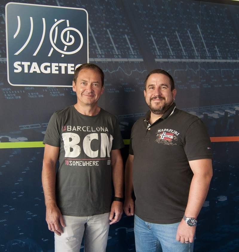New additions to Stage Tec’s sales team (from left to right): Reinhold Friedrich and Michael Müller