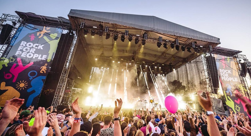 Adamson E-Series sound system on main Rock for People Stage. Photo courtesy of ZL Production.