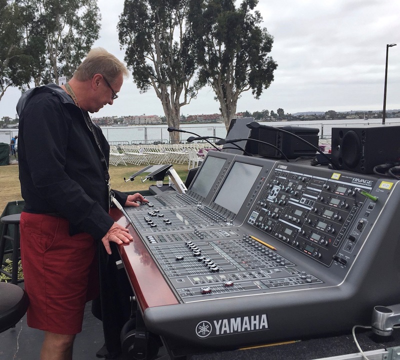 Tom Young on the flagship Yamaha RIVAGE PM10 Digital Audio Console