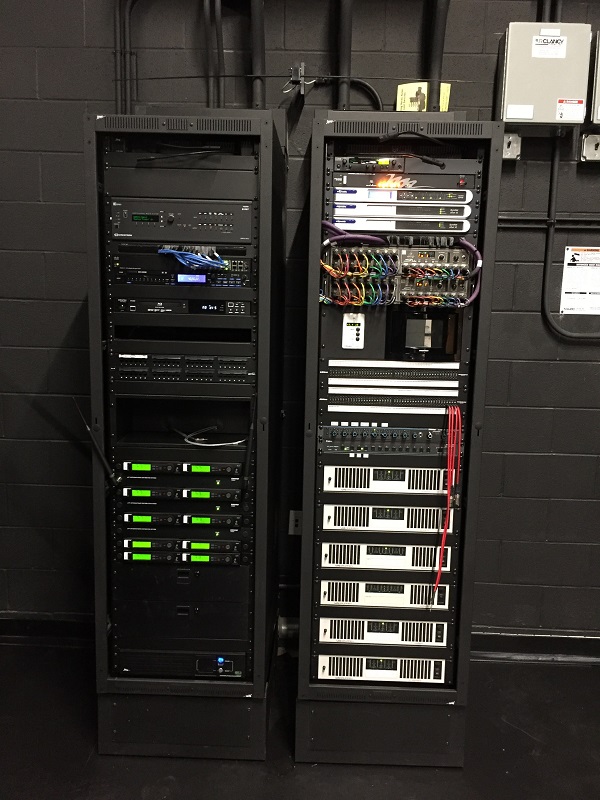 The auditorium's new, flexible sound system allows for easy operation at any experience level