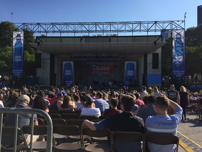 The stage at Taste of Chicago