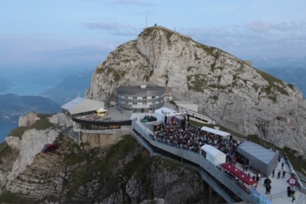 The panoramic views from the summit, which accommodates a hotel and restaurant, are spectacular and the summer toboggan run offers an alternative, swift and exhilarating descent.