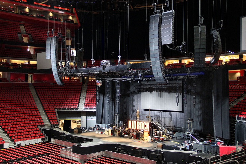 Sound Image’s K1, K2 and K1-SB arrays used for all six Kid Rock shows at the Motor City’s newest arena