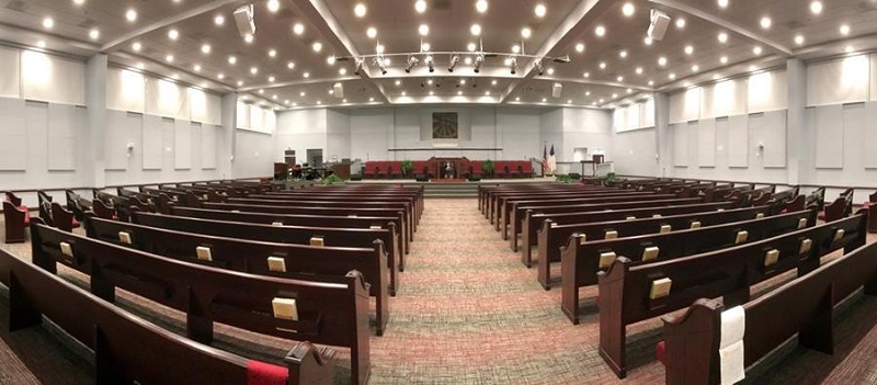 Interior of Neabsco Baptist Church