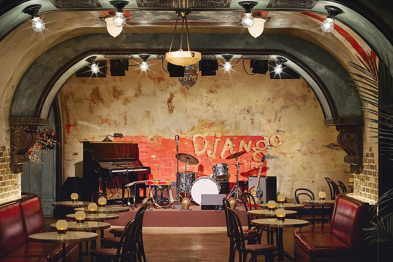 Interior of The Django jazz club