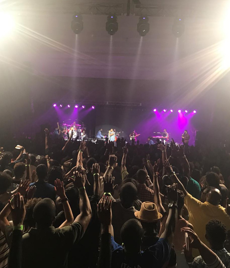The concert was staged Aug. 19, 2017