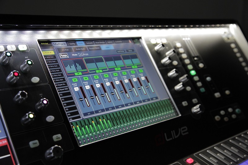 dLive C3500 Surface running the new AMM feature.