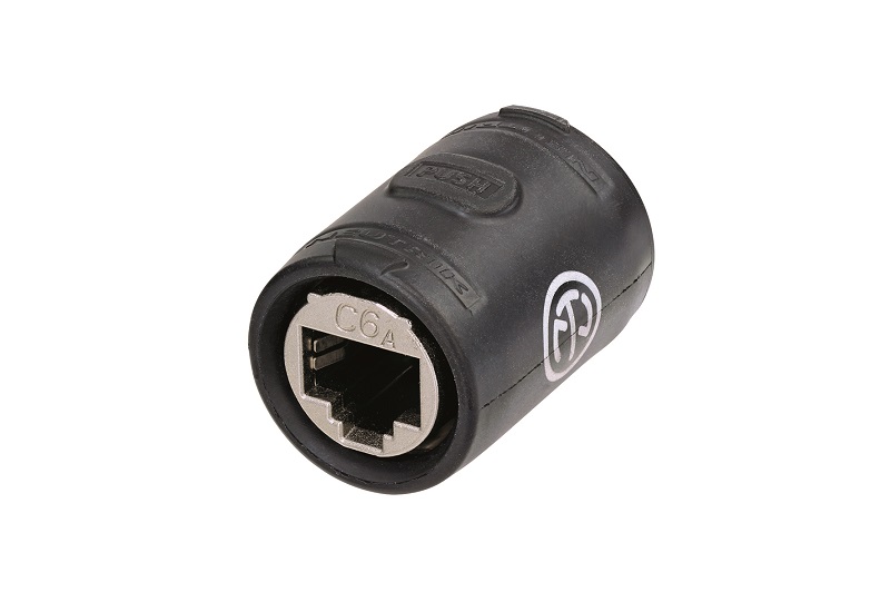 Neutrik’s etherCON Cat 6A feedthrough coupler NE8FFX6-W