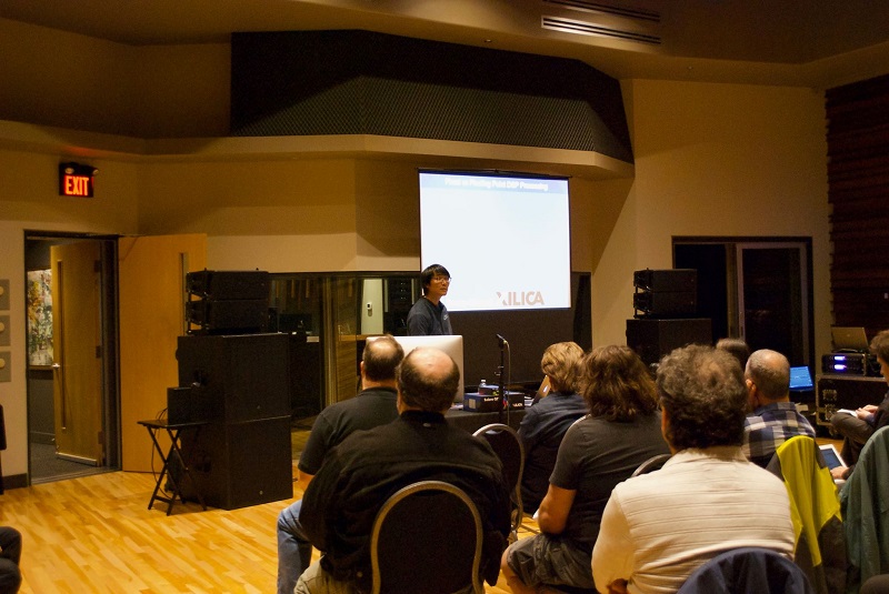 Contact Distribution demoing Xilica Audio Design at AES Toronto
