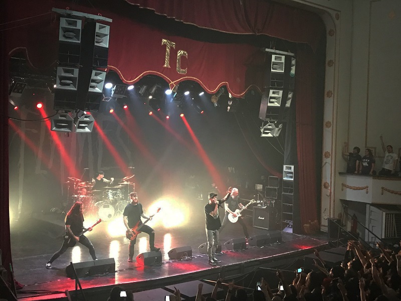 In Flames performing at Teatro Cariola in Santiago