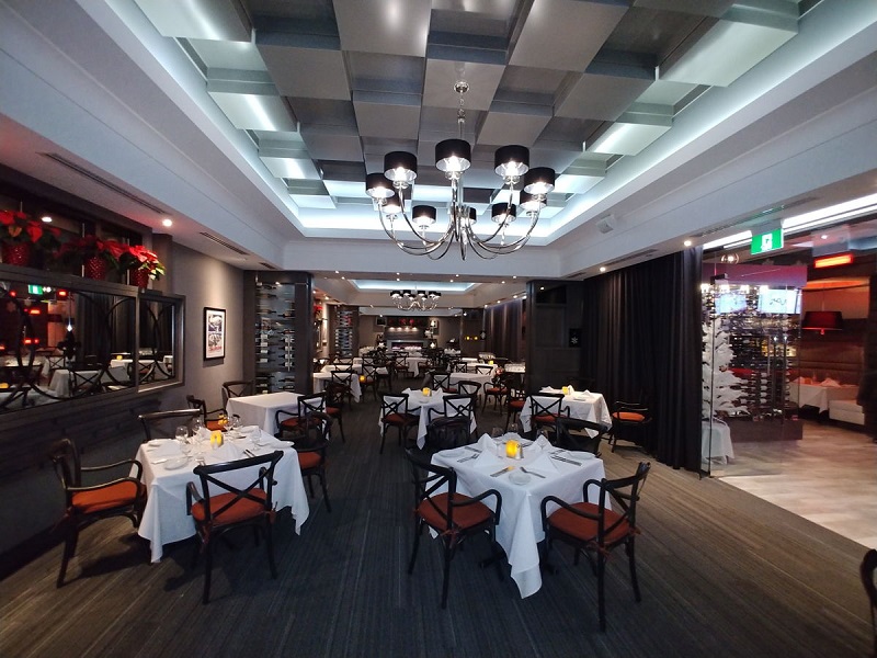 Interior of Ruth's Chris Steakhouse Toronto