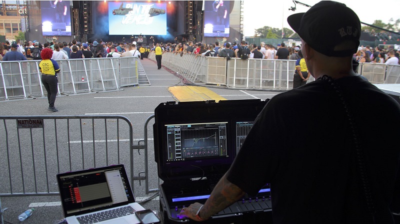 Front-of-house engineer Tomas Wolfe chooses the Waves eMotion LV1 Live Mixer for the Run the Jewels Tour.