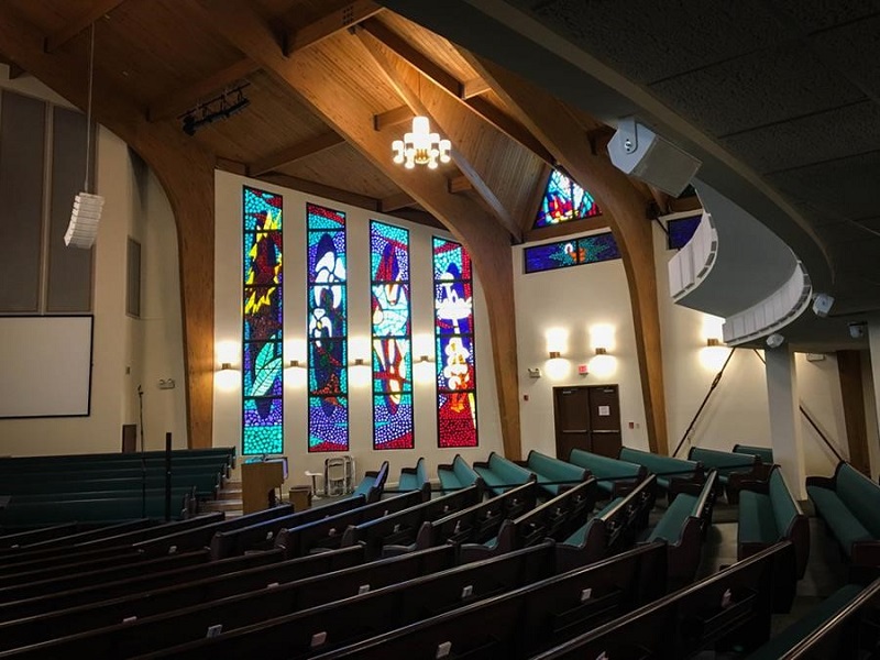Beryllium-infused al-4 easily solves 200-degree coverage challenges for prominent Texas house of worship