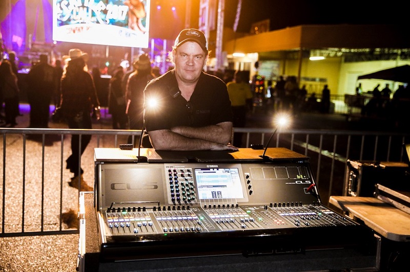 Alan Wentz serves as both front of house engineer and production manager for Walker. Chris Carter is Walker’s monitor engineer.