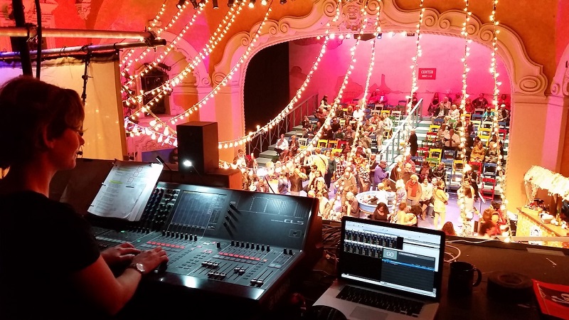 Allison Smart mixing Pirates of Penzance on the Yamaha CL5