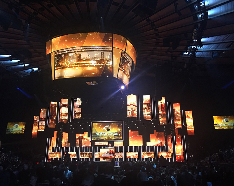 The 2018 Grammys returned to Madison Square Garden in NYC after being staged in Los Angeles since 2004. Photo courtesy Sennheiser