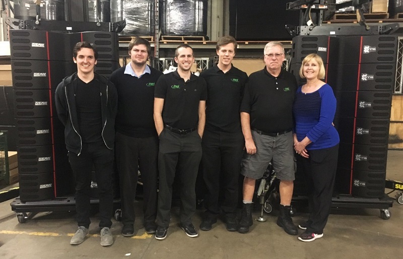 Left to right: McNally Enterprises team members Kevin McDonald, James McNally, Patrick McNally, Eddie McNally, Ed McNally, and Meg McNally.