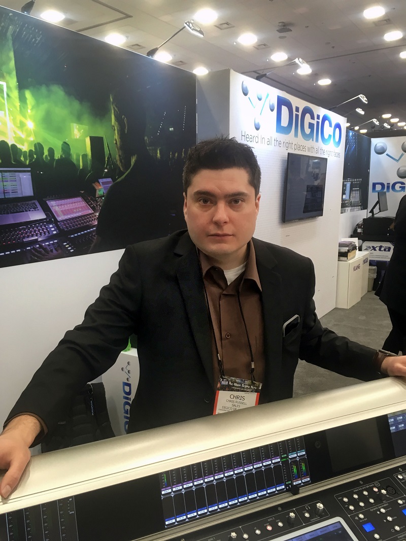 Chris Russell, Group One Limited’s new sales and support associate for DiGiCo