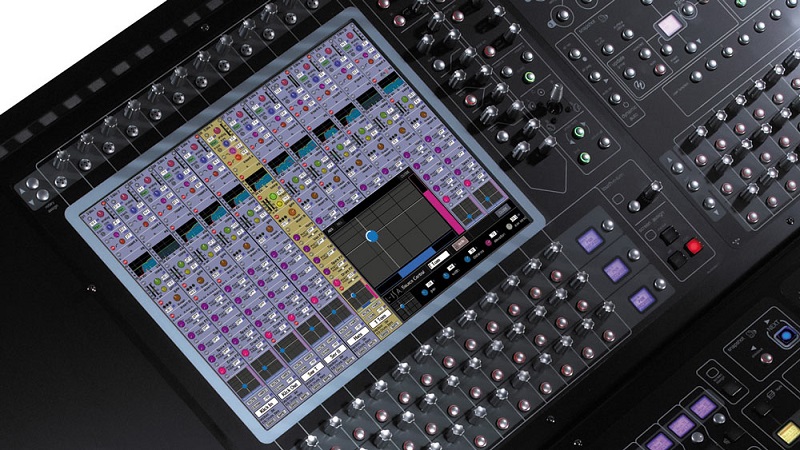 L-ISA’s object-based mixing technology integrated into a DiGiCo SD-Series console’s control surface