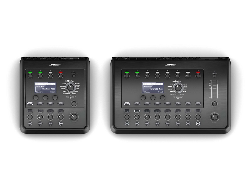 The new eight-channel T8S ToneMatch mixer and the four-channel T4S ToneMatch mixer