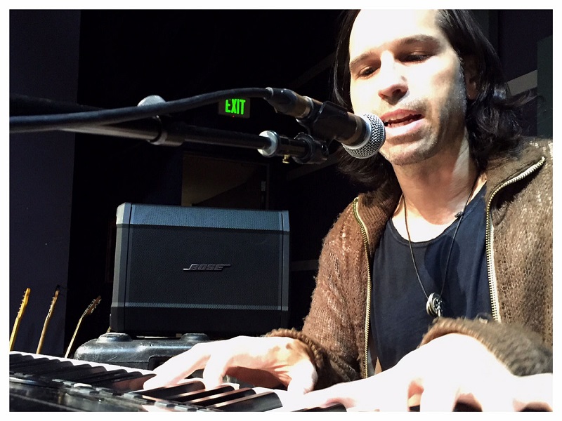 MikelParis™ on stage with his Bose S1 Pro Multi-Position PA System