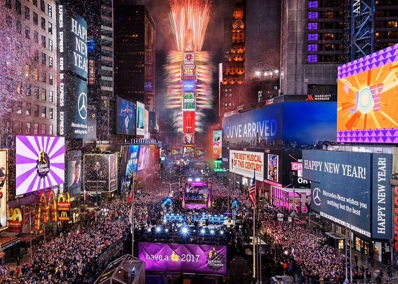 Times Square New Years Eve 2017-18. Photo courtesy of Countdown Entertainment. © 2018.