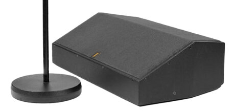 This bi-amped floor monitor offers clarity and sonic intelligibility, standing only 8 inches off the floor and 130 dB max SPL and a bandwidth down to 60 Hz.