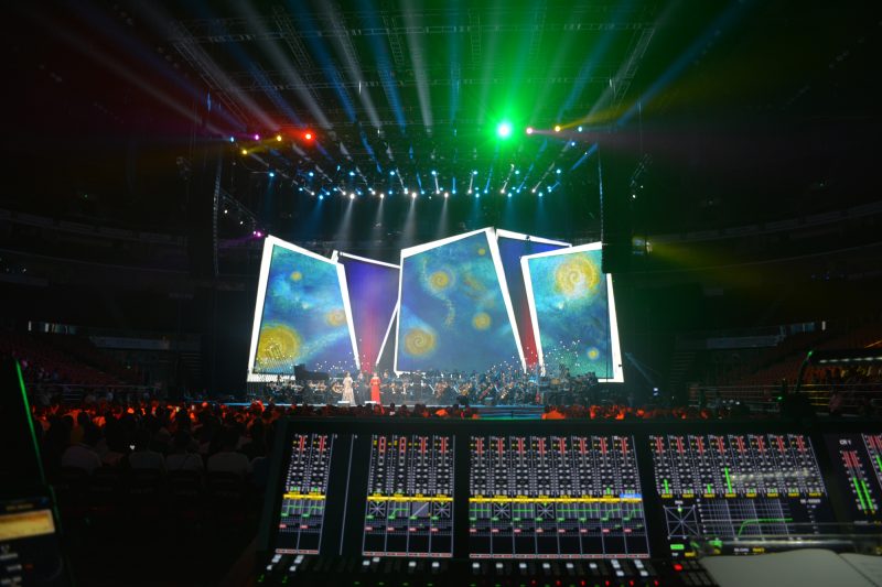 • Stage Tec’s AURUS platinum as FOH console at CCTV-Event