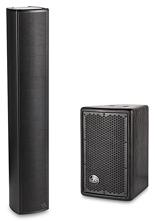 DAS Audio’s compact Q-83 column and weather-resistant WR-9606