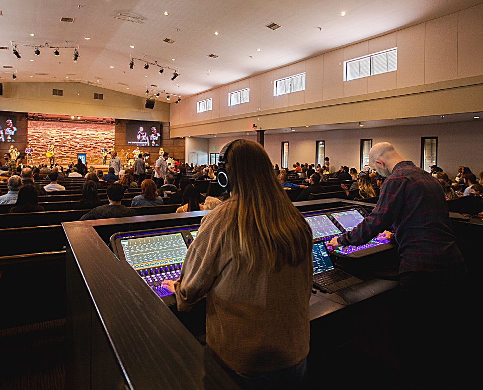 The church upgraded with two Allen & Heath Avantis consoles.