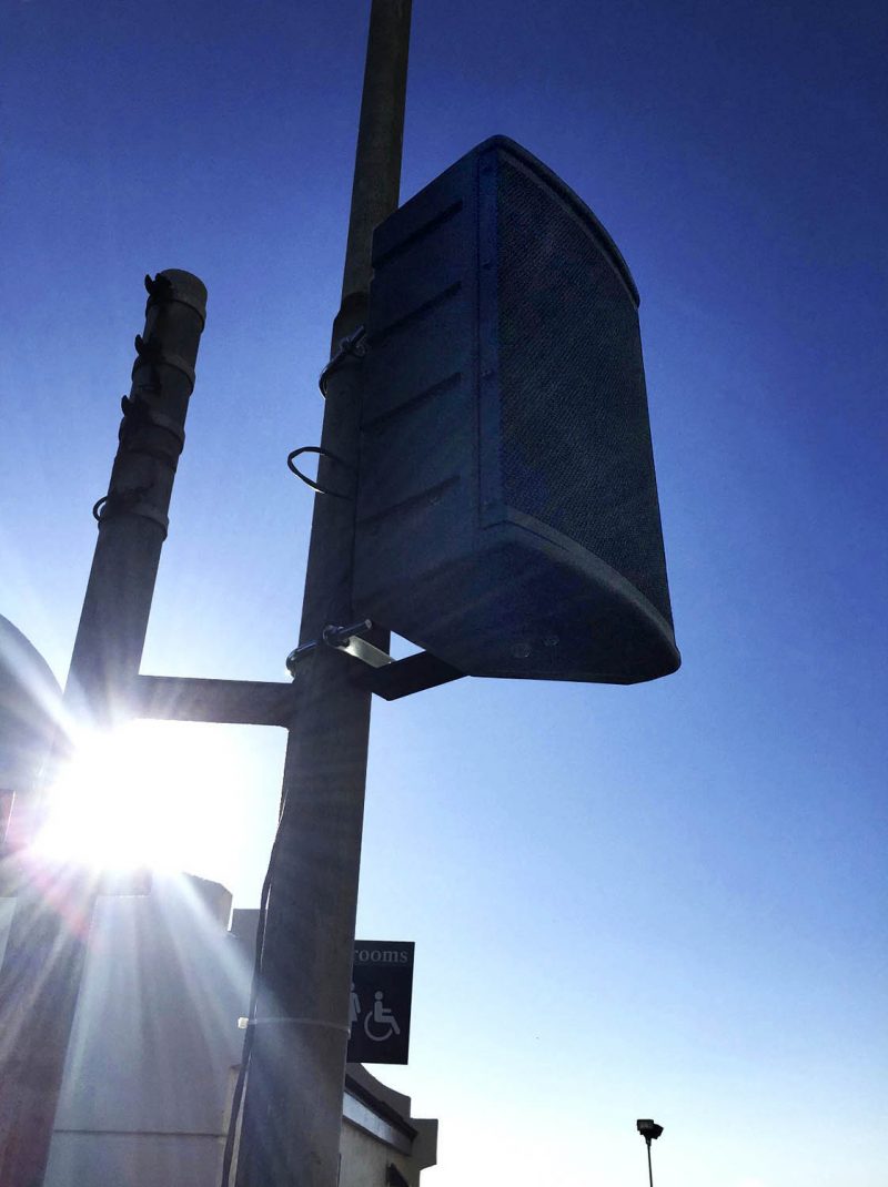 GO2 8CX loudspeaker in position