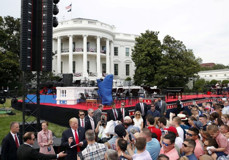Anderson Audio provides EAW Adaptive system for the July 4th concert on the South Lawn of the White House.