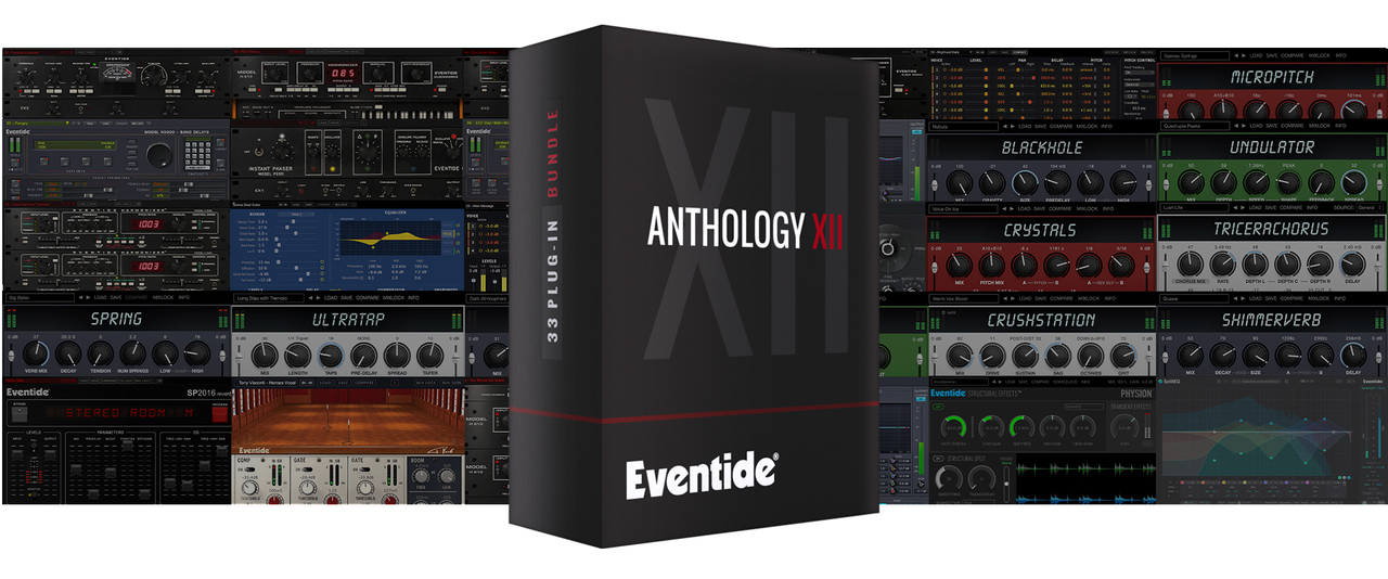 Eventide’s new Anthology XII plug-in bundle draws on its rich legacy of award-winning and groundbreaking effects, combining 33 essential production mainstays in one package