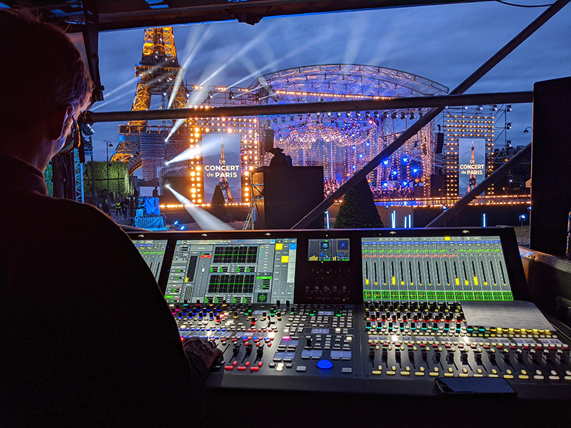 Bastille Day 2020: Concert de Paris Mixed with Lawo mc² Consoles for a